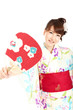Beautiful kimono woman