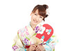 Beautiful kimono woman