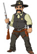 Wild west.  Cartoon sheriff