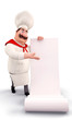 Chef with a huge bill