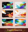 A set of Art backgrounds. Vector illustration