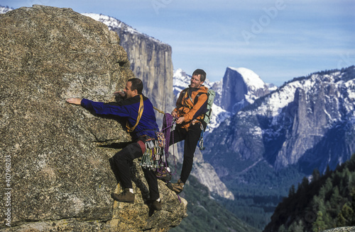 Photo: Team of climbers. Team of climbers.