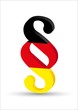 Paragraph-schwarz,rot,gold