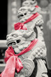 Little stone lions of Buddhism temple