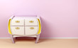 white modern commode