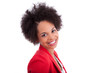 Photo: Closeup portrait of a beautiful african american woman Closeup portrait of a beautiful african american woman