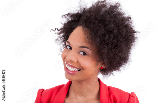 Foto: Closeup portrait of a beautiful african american woman Closeup portrait of a beautiful african american woman