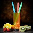 Bubble Tea mit Früchten