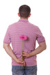 Man with flower