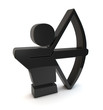 bogenschießen archery symbol 3d