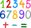 numbers from zero to nine