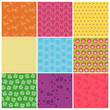 Set of Colorful Backgrounds in vector