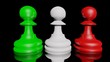 Italian chess pawns - Pedine scacchi italiane