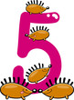 number five and 5 hedgehogs number five and 5 hedgehogs