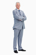 Portrait of a serious man in a suit
