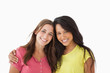 canvas print picture - Portrait of two young friends