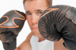 Foto: Close up of boxer with gloves on Close up of boxer with gloves on