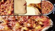 eating a pizza