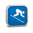Downhill skiing sign