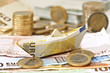 euro boat, sailing in the sea of ​​money