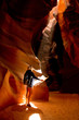 Photo: Woman exploring at the Grand Canyon Woman exploring at the Grand Canyon