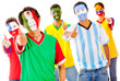Latin team with thumbs up
