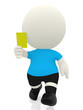 3D referee booking yellow card
