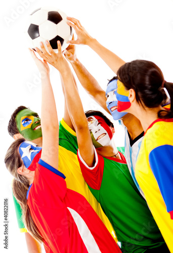 Foto: Group of football fans Group of football fans