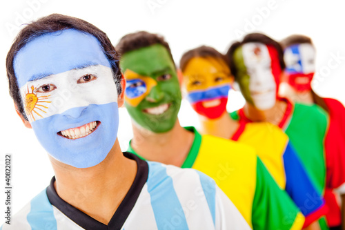 Photo: Argentina leading a Latin group Argentina leading a Latin group