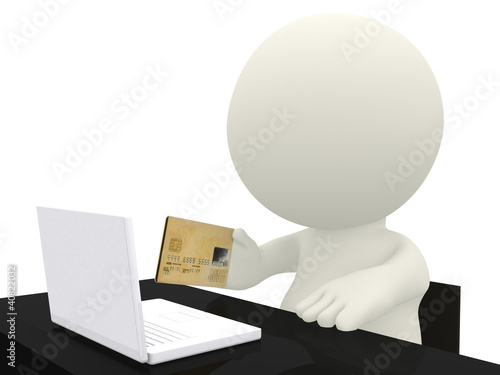 Illustration: 3D online shopping 3D online shopping