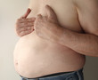 heavy man with pain in chest