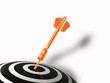 Arrow on the target