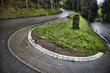 Winding roadway in Baden, Germany.