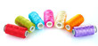 bright bobbin thread isolated on white.