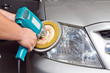 power buffer machine at service station - a series of CAR CARE