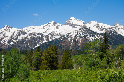 Photo: Mountains in Grand Teton National Park, Wyoming Mountains in Grand Teton National Park, Wyoming