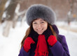 Portrait of woman in winter Portrait of woman in winter