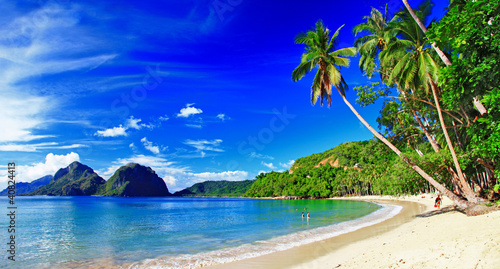  panoramic beautiful beach scenery - El-nido,palawan