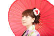 Beautiful kimono woman