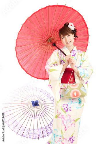 Photo: Beautiful kimono woman Beautiful kimono woman