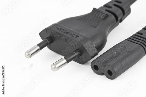 Foto: Black power plug Black power plug
