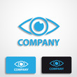 Stylized logo with eye # Vector