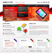 Vector: Editable Website Template 4. Color variant 2 Editable Website Template 4. Color variant 2