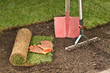 Foto: Rollrasen legen+Gartenwerkzeug Rollrasen legen+Gartenwerkzeug