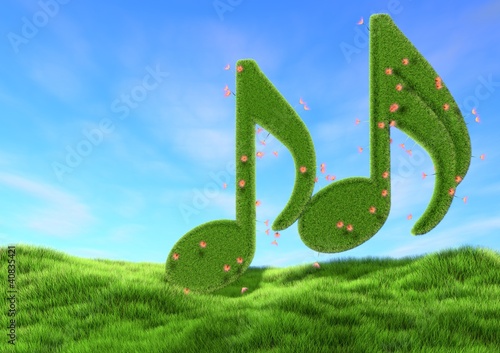 Illustration: Musik in der freien Natur Musik in der freien Natur