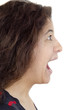 young woman screams loud young woman screams loud