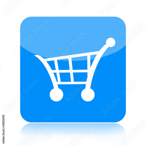 Illustration: Shopping cart button Shopping cart button