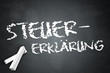 Schreibtafel "Steuererklärung"