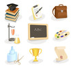 School and education icon set School and education icon set