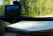 GPS and a road map on the front panel.